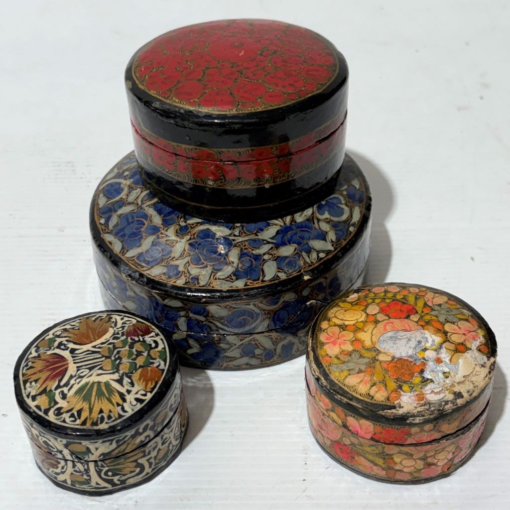 BOX, Floral Decoupage Jewel or Trinket Box