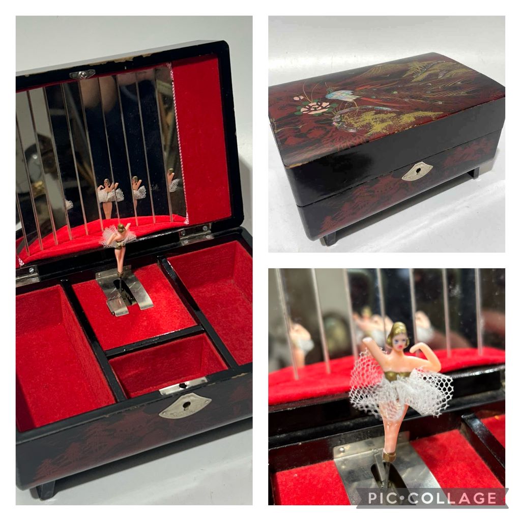 BOX, Music or Jewel - Peacock Inlay