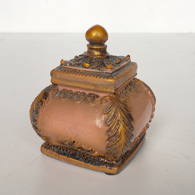 BOX, Trinket Box - Pink & Gold