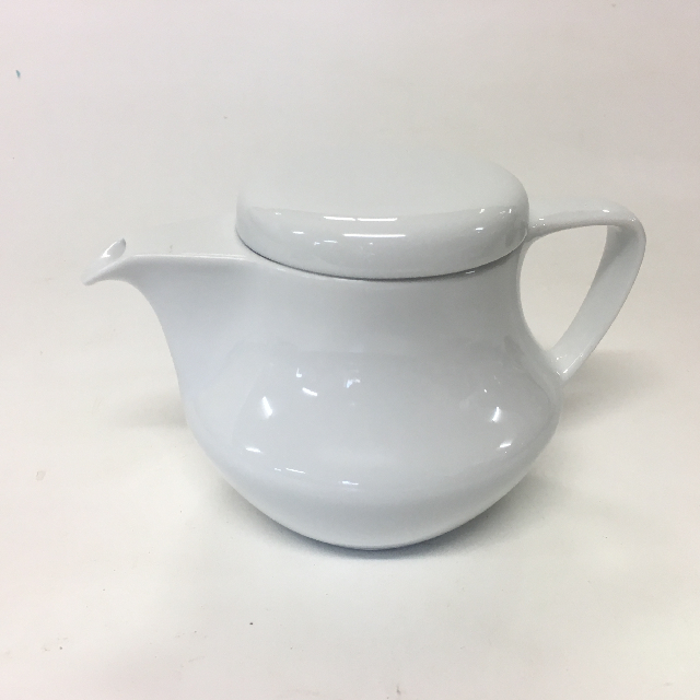 TEAPOT, White Cafe Style - Small (Style 2)