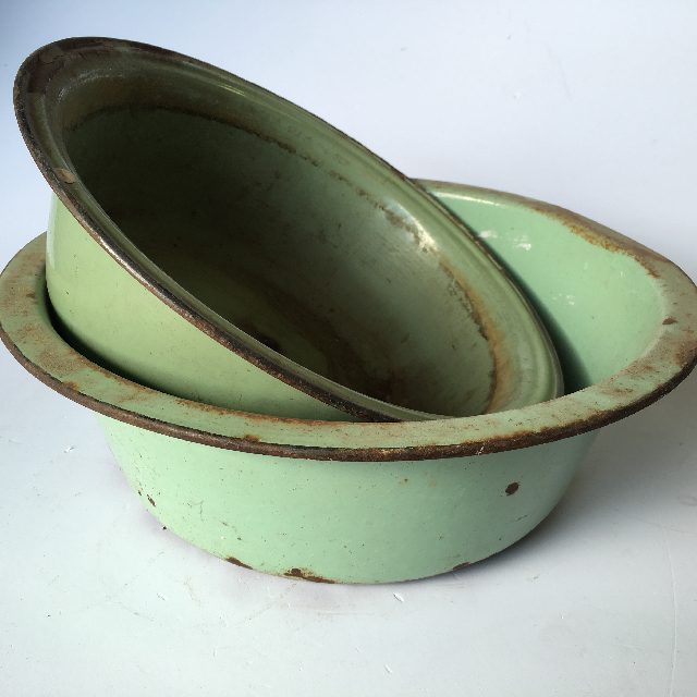 ENAMELWARE, Bowl - Wash Bowl Green