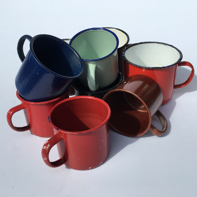 MUG, Enamel Coloured - Assorted Mug or Cup