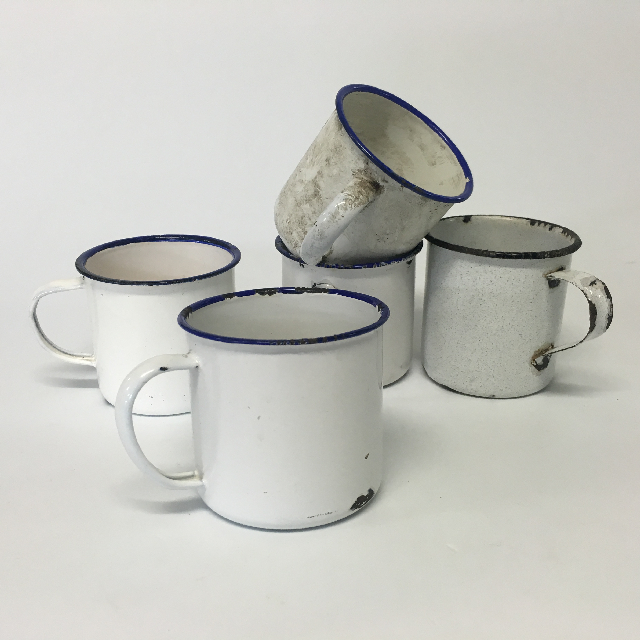 MUG, White Enamel