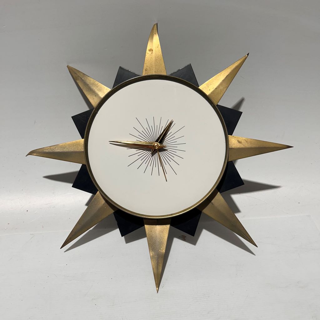 CLOCK, Wall Mount - 1970s Starburst ( No Glass Face )