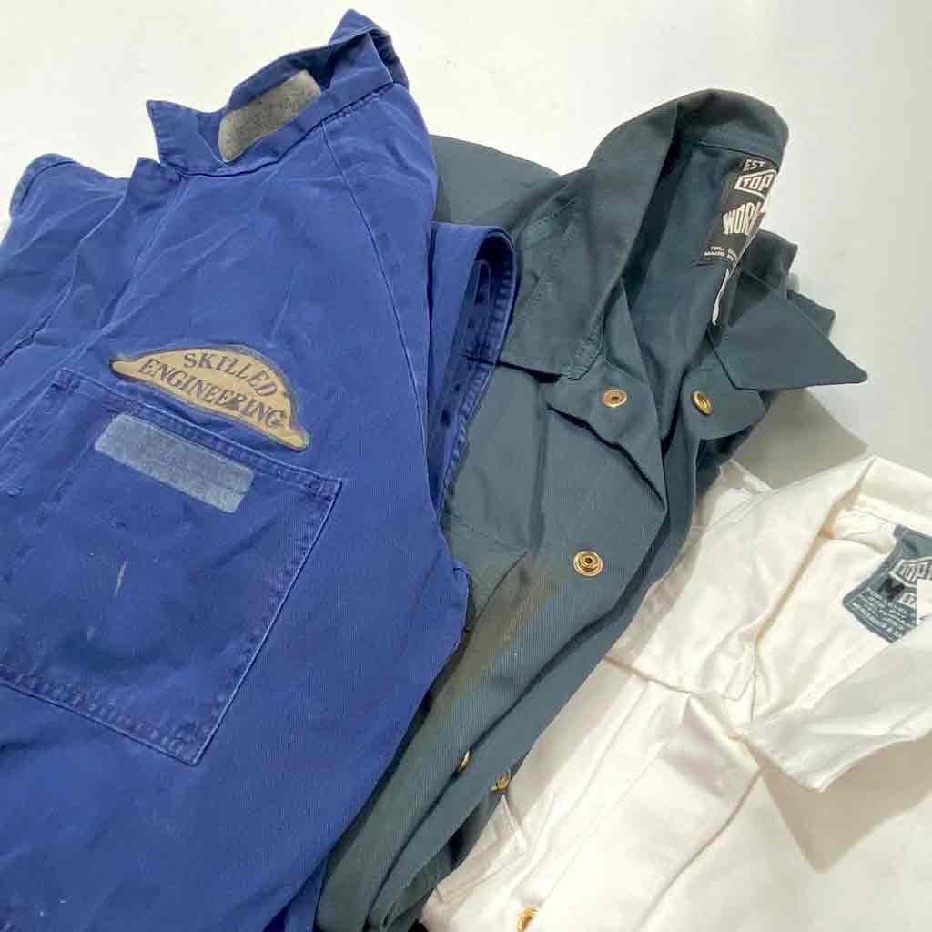 WORKWEAR, Overalls Long Sleeve - Blue Green or White