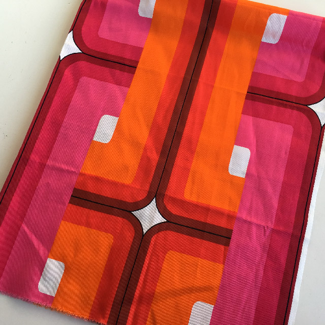 FABRIC, 1970s Orange & Pink