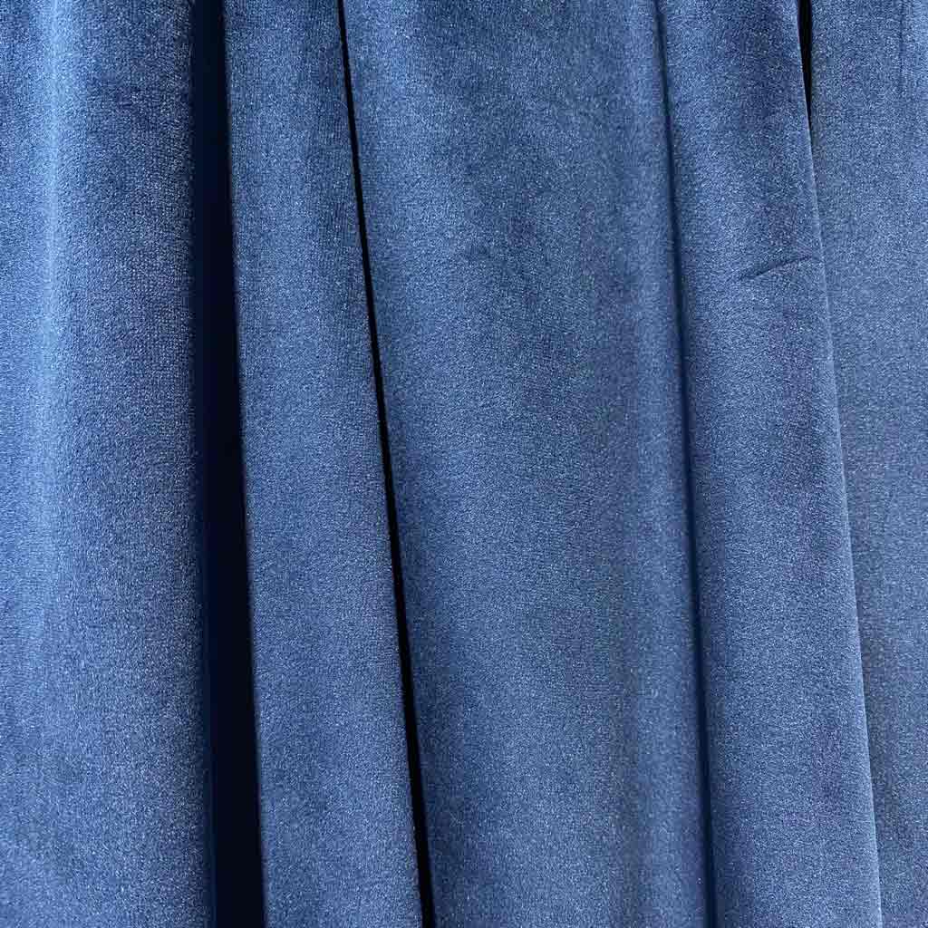 CURTAIN, Blue Velveteen 1.5m x 3m drop
