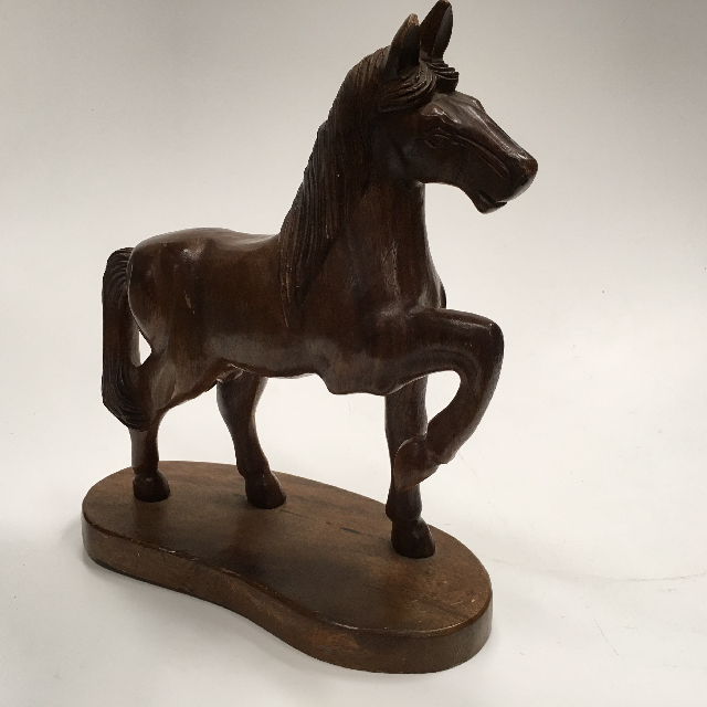 DECOR, Horse - Carved Timber 35cm Tall