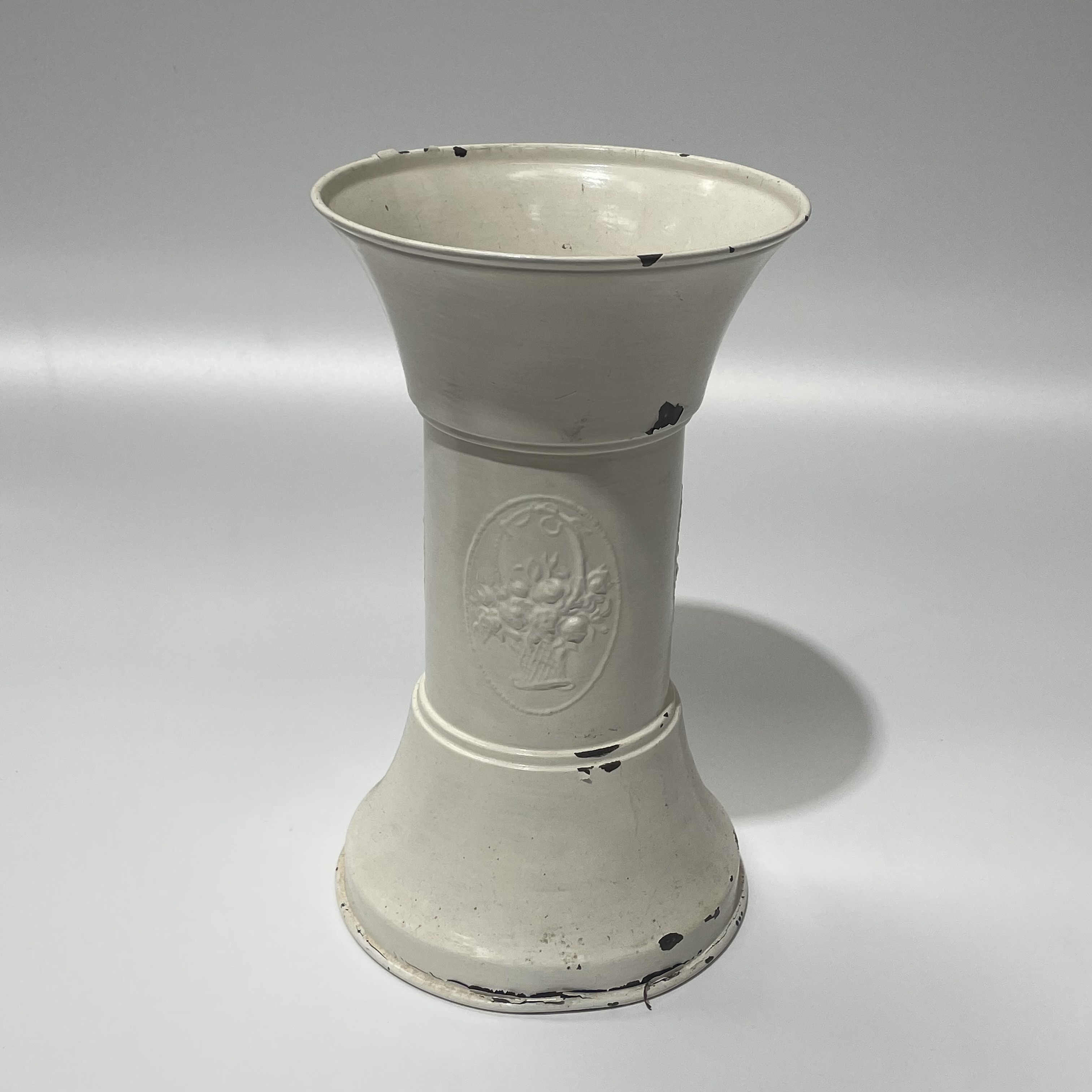 DECOR (VASE), White enamel
