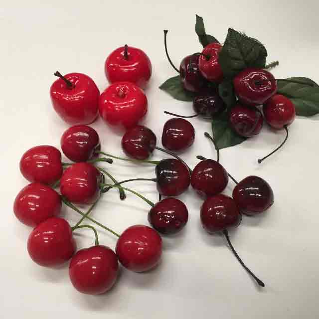 FRUIT, Artificial - Cherries (Price Per Punnet)