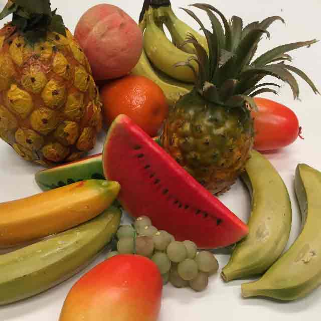 FRUIT, Artificial - Tropical Fruits Assorted (to fill large bowl)