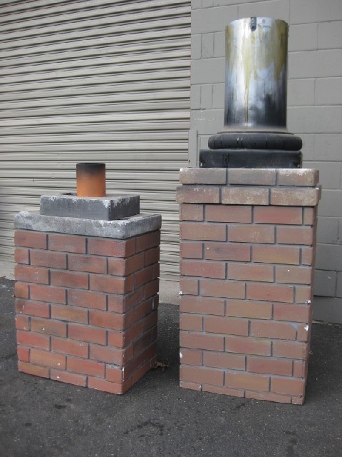 CHIMNEY, Squat - Styrene Replica Brick or CHI0051 - CHIMNEY, Tall - Styrene Replica Brick