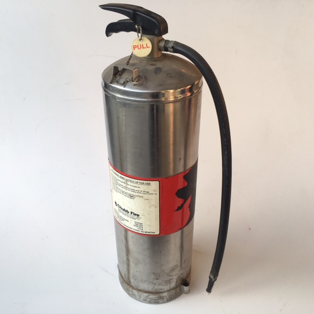 FIRE EXTINGUISHER, Stainless Steel w Label
