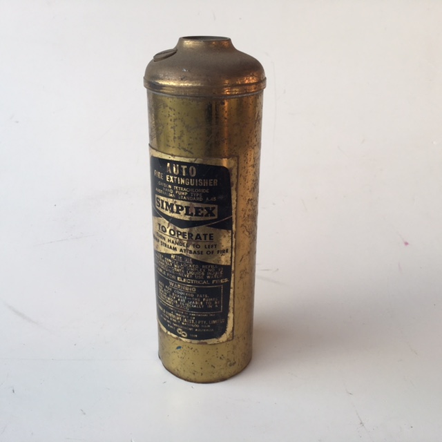 FIRE EXTINGUISHER, Small Brass Simplex