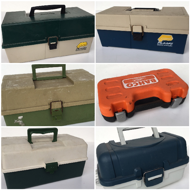 FISHING, Tackle Box Assorted Plastic