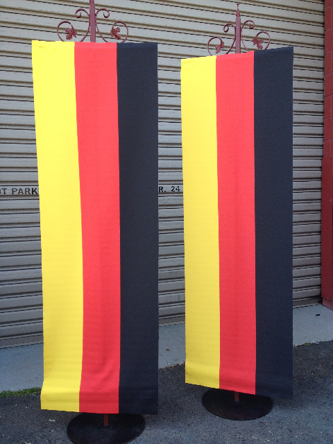 BANNER, Hanging German Flag - 60 x 180cm