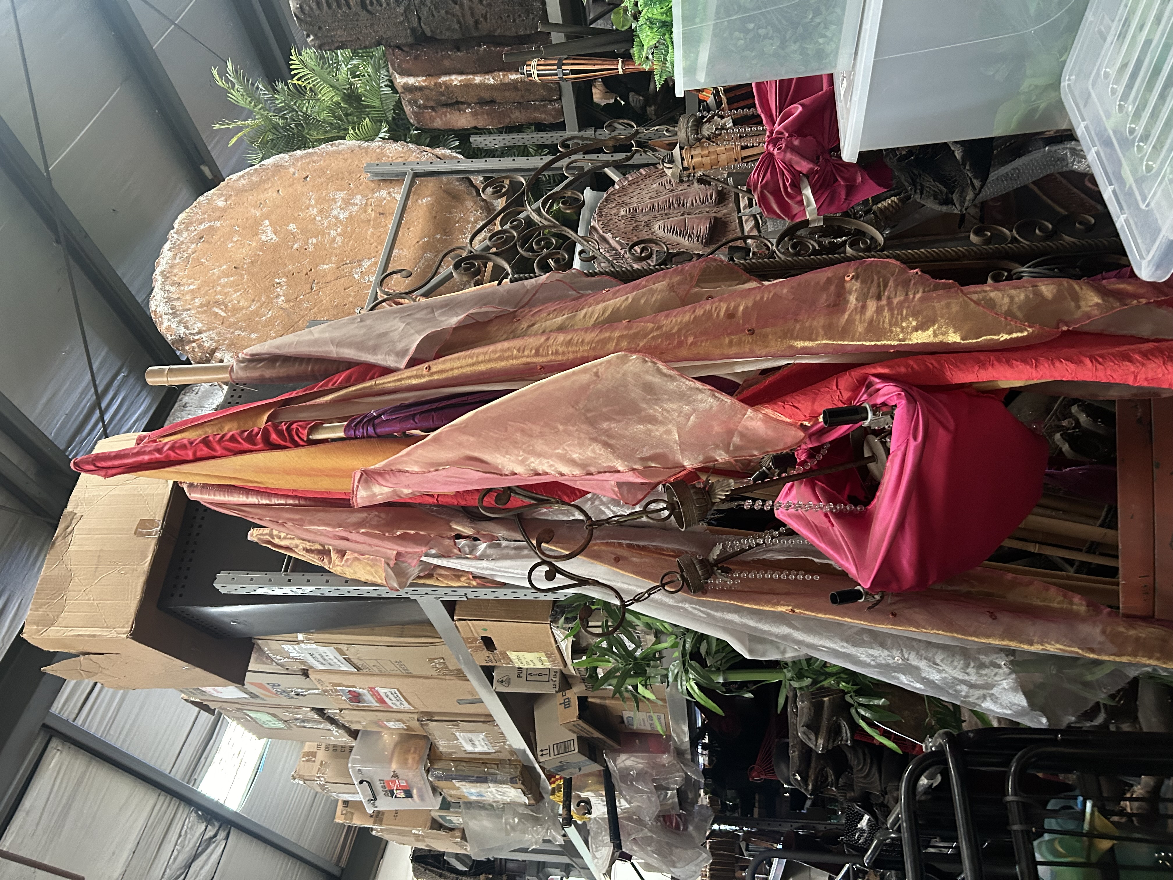 FLAGS, Assorted Silk Flags on Bamboo Poles (2 - 2.8m H)