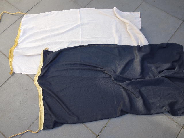 FLAG, Black Fabric - 80 x 150cm