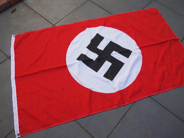 FLAG, German Swastika - 80 x 120cm Cotton Stitched
