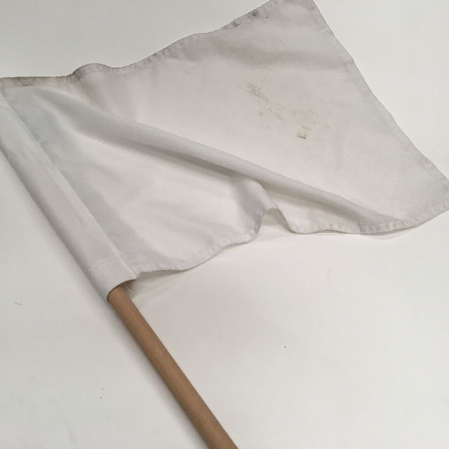 FLAG, Handwaver - White Cotton On Short Stick (53 x 40cm)