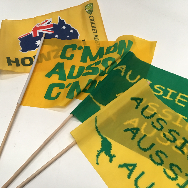 FLAG, Handwaver - Australian Green And Gold (40 x 17.5cm)
