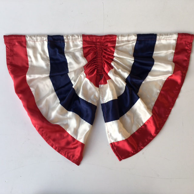 FLAG, Rosette - USA Pleated Silk Fan 80 x 50cm