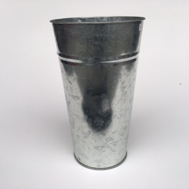BUCKET, Florist Galvanised - Round