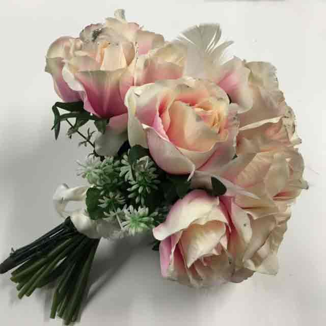 FLORAL, Bouquet - Bridal Peach & Pink Roses