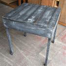 TABLE, Large - Rustic Black & Grey (71 x 74 x 80cmH)