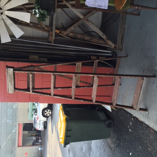 LADDER,  Rustic Stepladder Tall 2m H