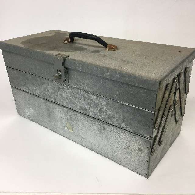 TOOL BOX, Medium Galvanised Concertina Style Box