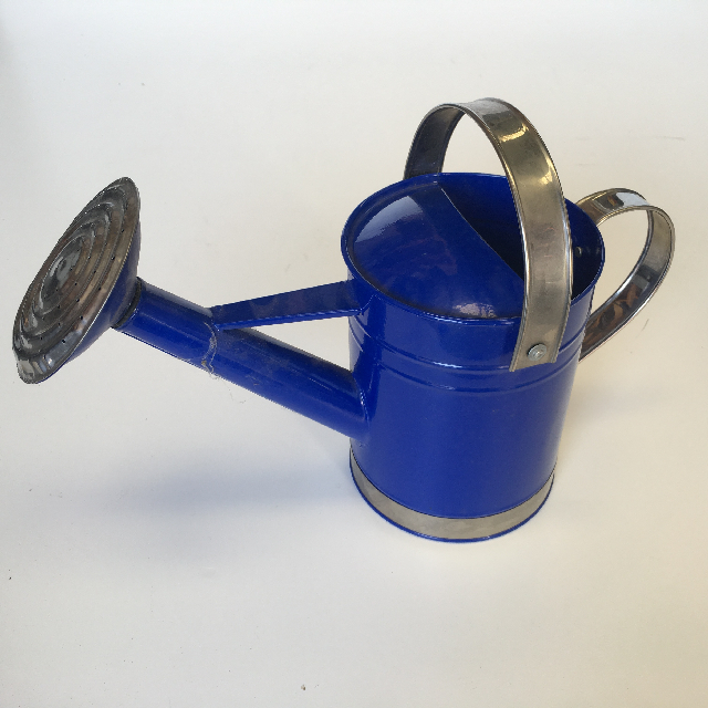 WATERING CAN, Blue Metal - Small