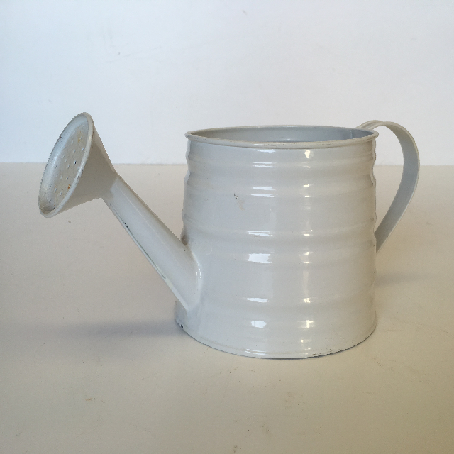 WATERING CAN, White Metal - Small