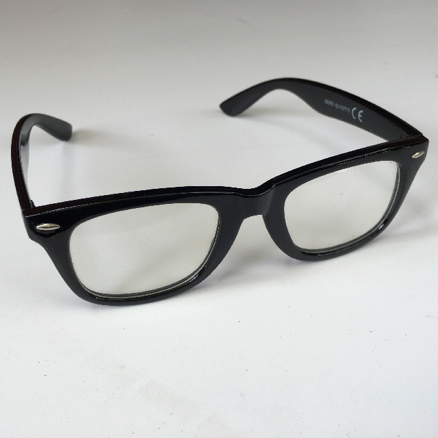 GLASSES, Novelty Black Rim 1950s