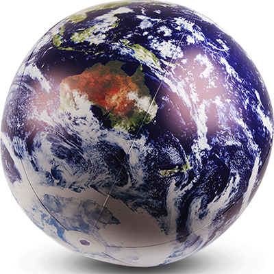GLOBE, Inflatable - Earth From Space 60cm D / GLO0023 - GLOBE, Inflatable - 30cm D 