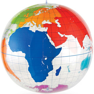 GLOBE, Inflatable - Transparent 60cm D