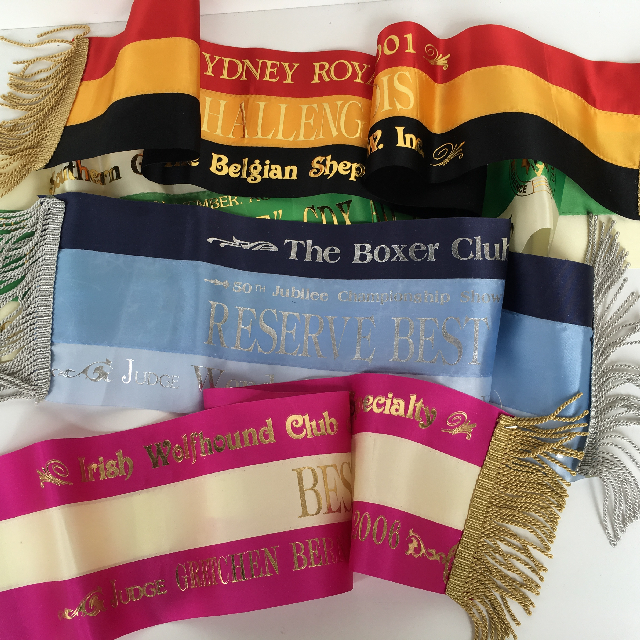 AWARD SASH, Dog Show Premium