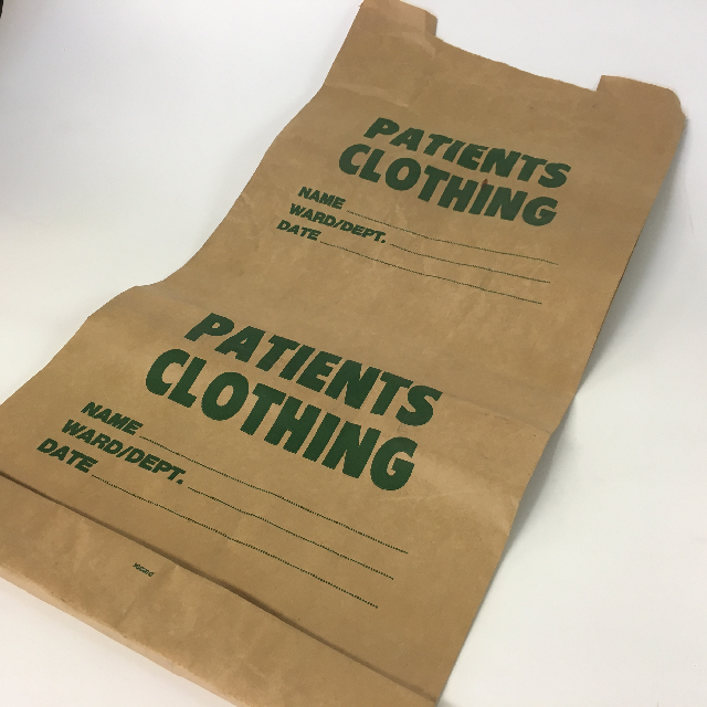 BAG, Patients Clothing - Brown Paper
