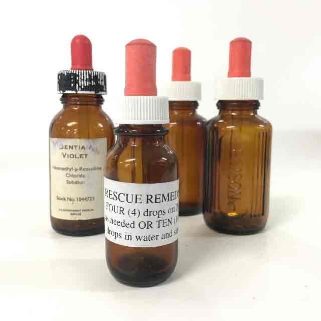 BOTTLE, Medical Small Brown Glass w Dropper