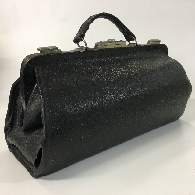 BAG, Doctors Bag - Small Gladstone Style Black