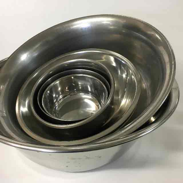 BOWL, Stainless Steel - Ex Small / BOW0019 - Sm / BOW0018 - Med / BOW0017 - Large 