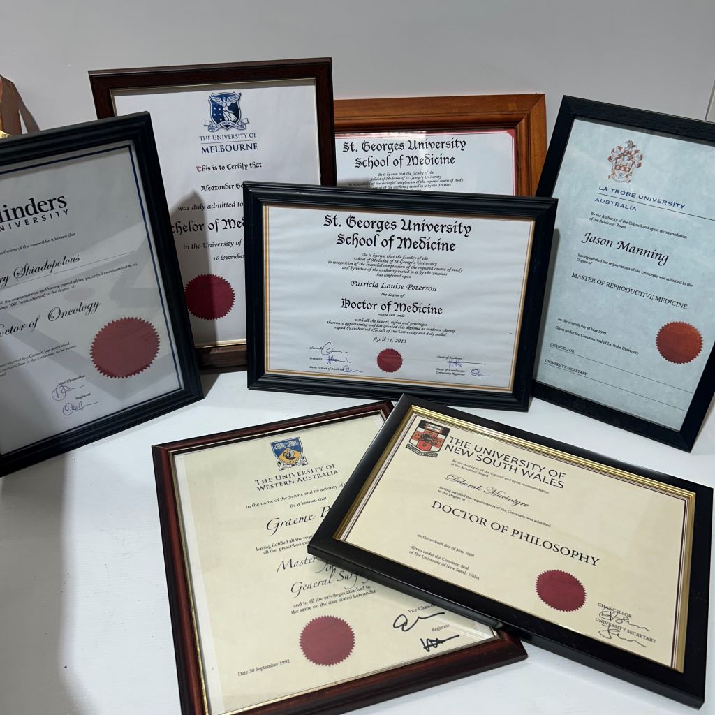 CERTIFICATE, Assorted Medical