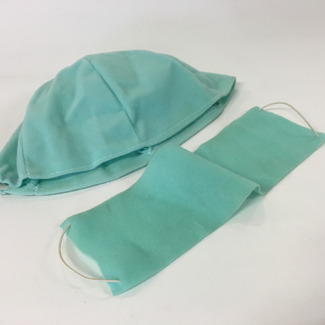 CLOTHING, Cap & Mask Set - Green Surgical