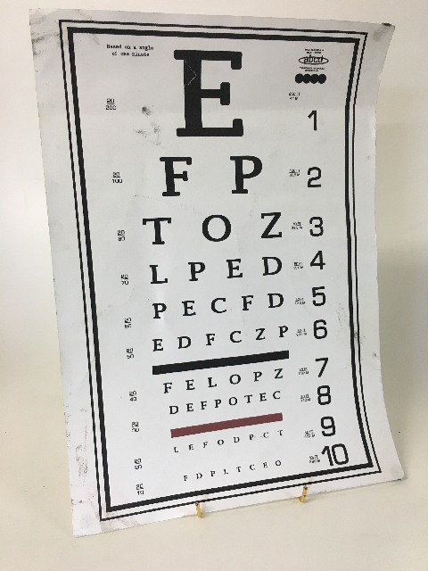 EYE CHART, A3 Paper