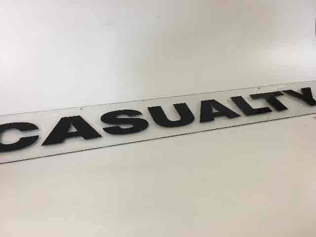 SIGN, Hospital Casualty - Acrylic