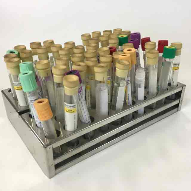 VACUTAINER, Blood Collection Tray - Stainless Steel (Double Tray)