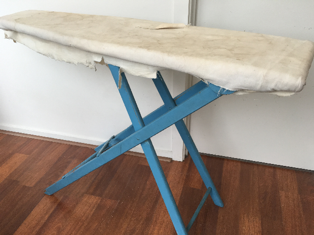 IRONING BOARD, Vintage Style Painted Blue