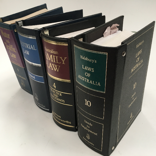 BOOK, Legal Binder - Assorted Vinyl Law Files