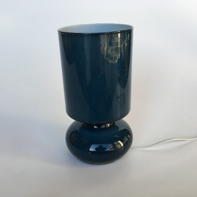LAMP, Table Lamp - Blue Glass