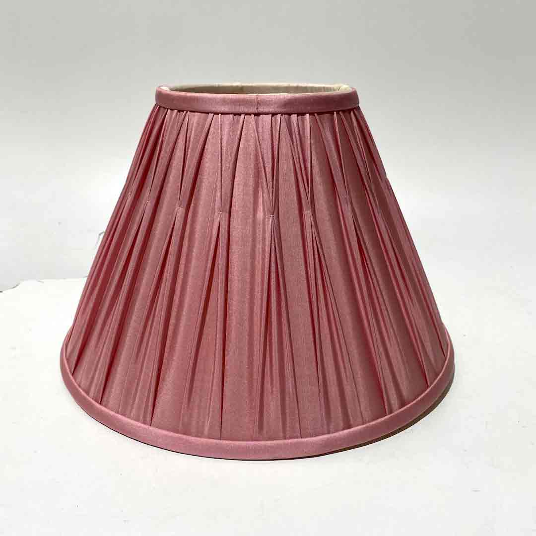 LAMPSHADE, Empire Style (Small) - Pink w Pleat detail